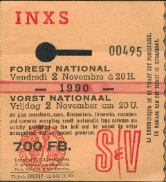 Ticket X-Tour 1990