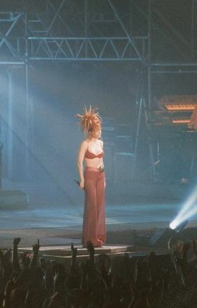 Mylne on stage during her '96 Tour
